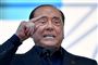 Italiens tidligere premierminister Silvio Berlusconi med ophidset grimasse