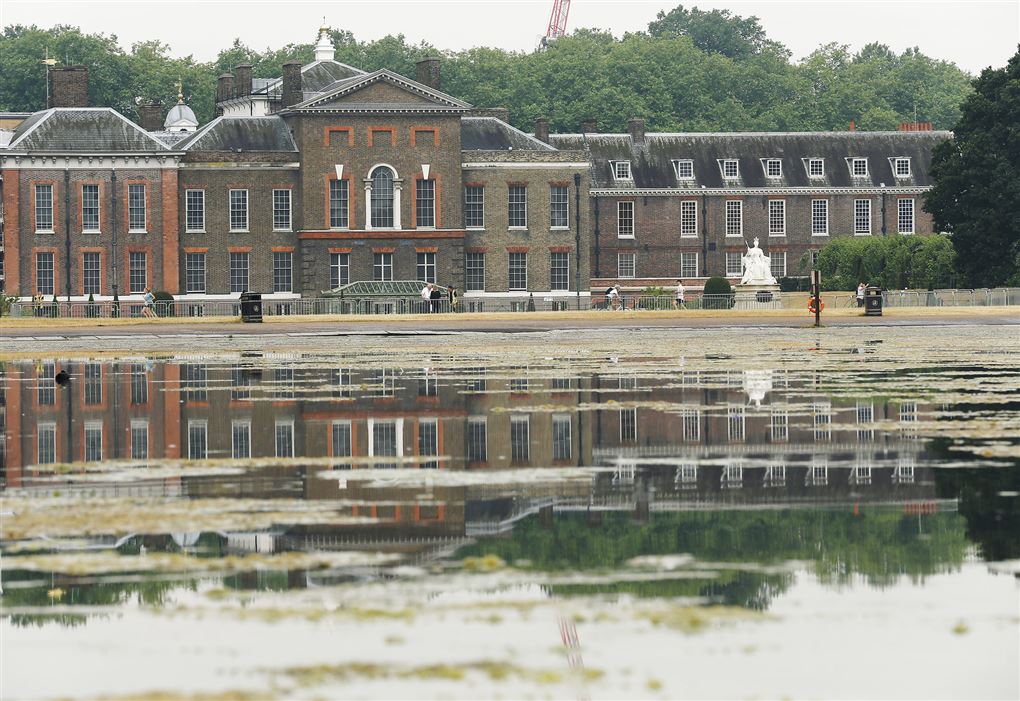 Kensington Palace - i forgrunden en plumret sø