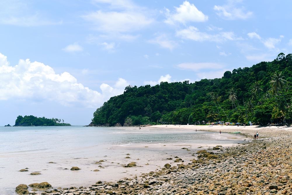 strand på den thailandske ø Koh Change 