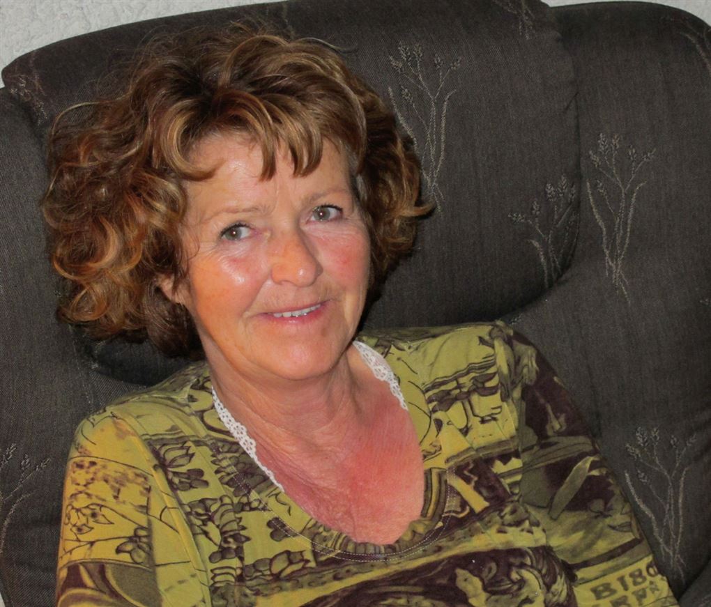 den forsvundne norske milliardærfrue Anne-Elisabeth Hagen i grønlig trøje