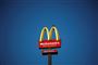 McDonald's skilt på blå baggrund