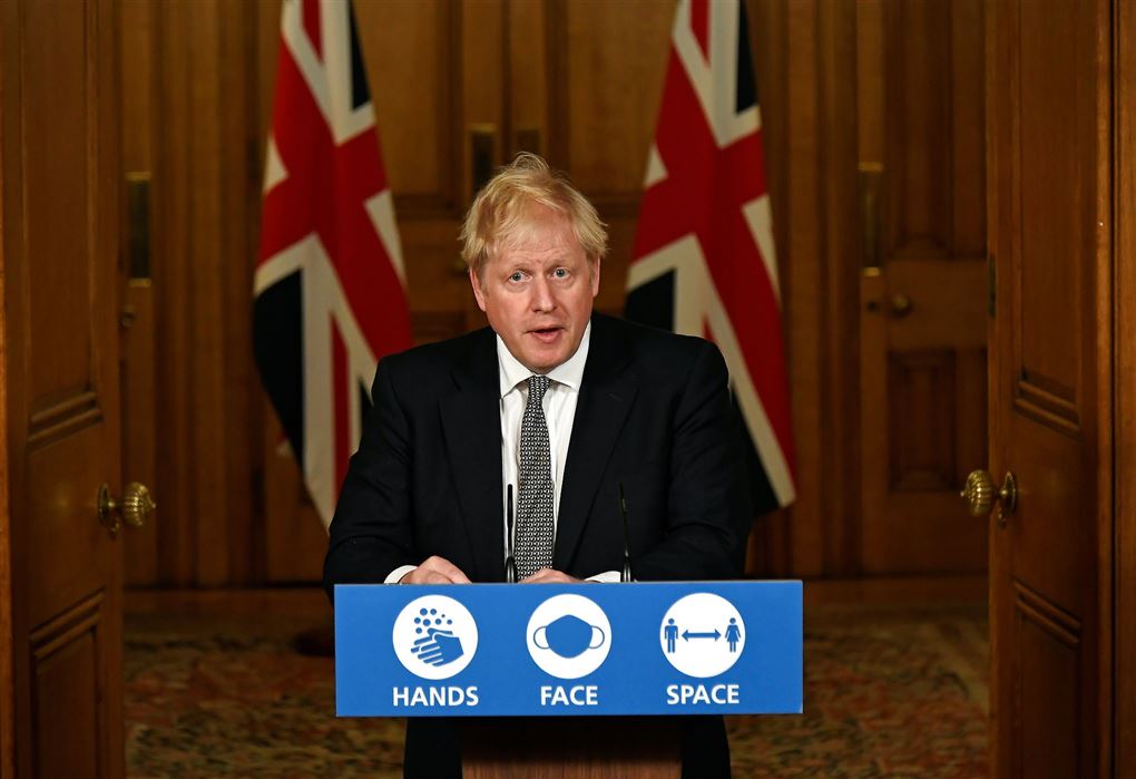 Boris Johnson på talerstol