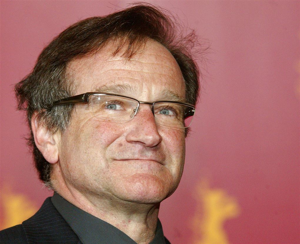Portrætpix af en smilende Robin Williams