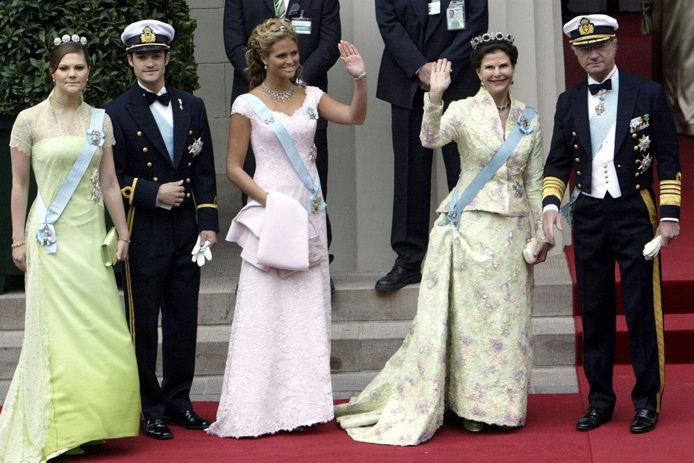 Dronning Silvia og kong Carl Gustaf med flere af børnene