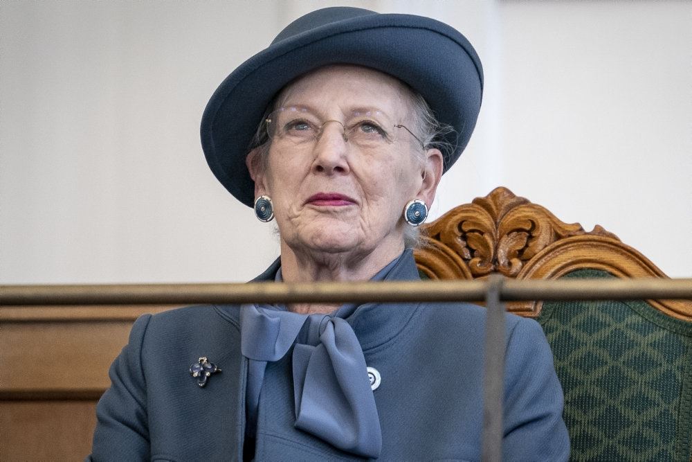 Dronning Margrethe til åbningen af Folketinget. 