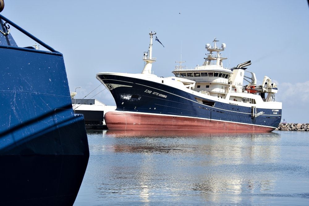 Et kæmpe fiskefartøj