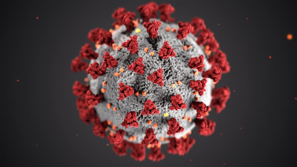 illustration af coronavirus