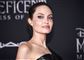 Nærbillede af hollywood-skuespilleren Angelina Jolie. 