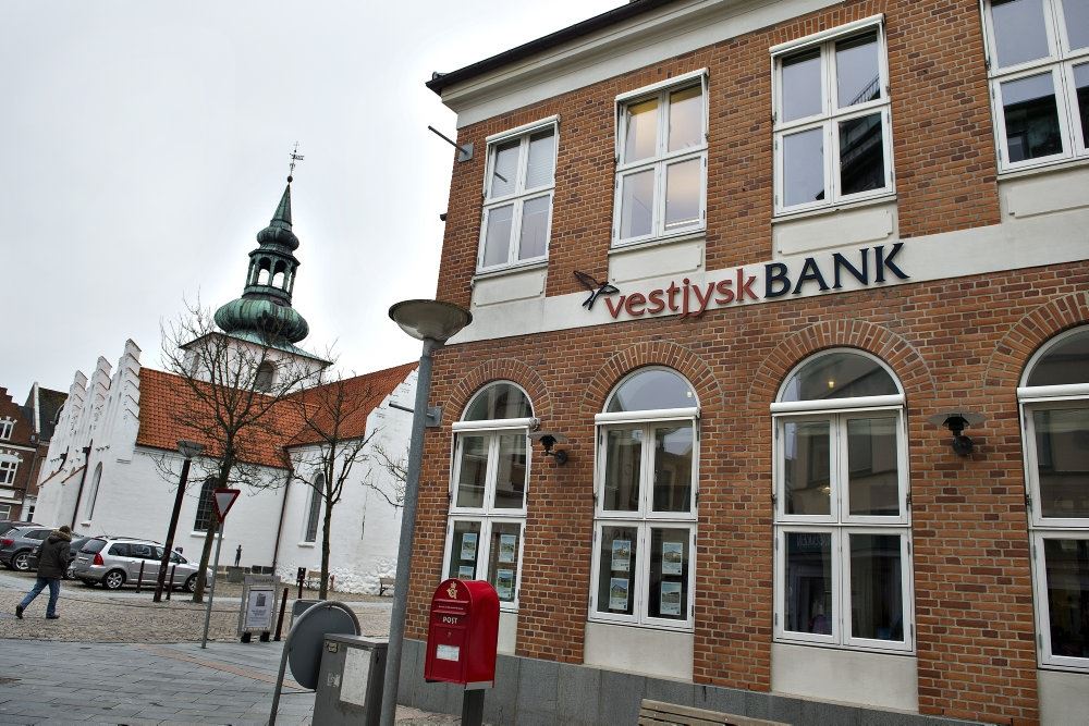 facade på vestjysk bank 