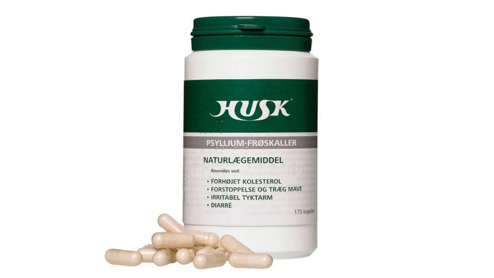 beholder med naturlægemidlet HUSK 