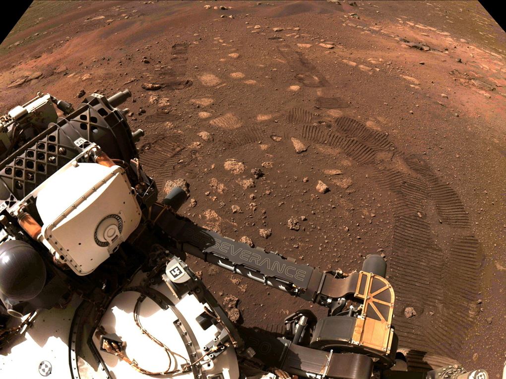 Perserverance kører på Mars