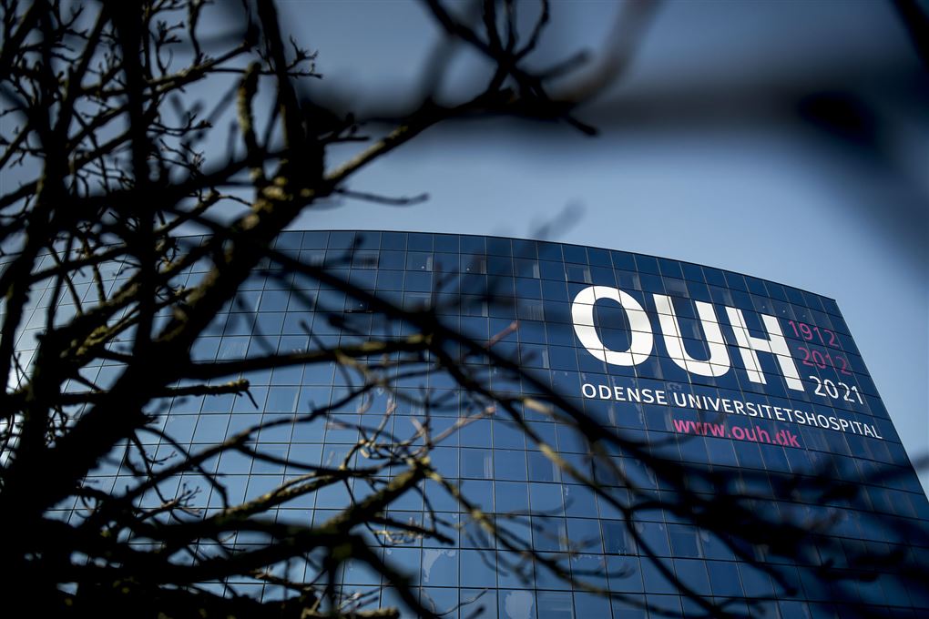 billede af hospitalsbygning i Odense