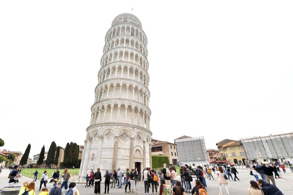 billede af det skæve tårn i pisa