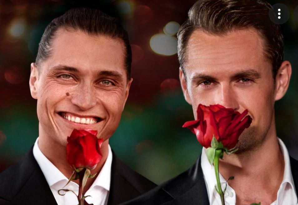 To mænd med en rose