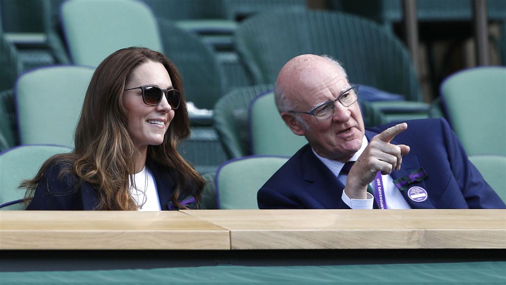 Hertuginde Kate ses ved den igangværende Wimbledon-turnering