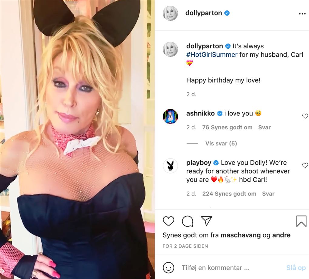 Sobriquette Stor . Dolly Parton tilbage i frækt kanin-kostume - Avisen.dk