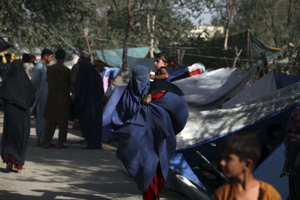 Afghanske folk i en park