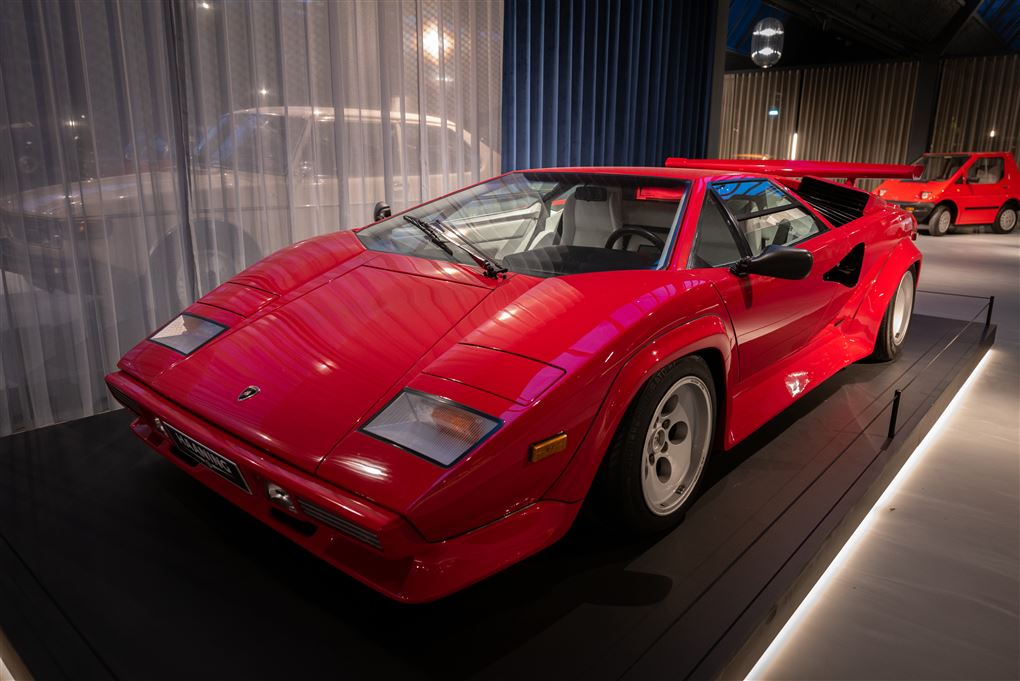 En rød Lamborghini