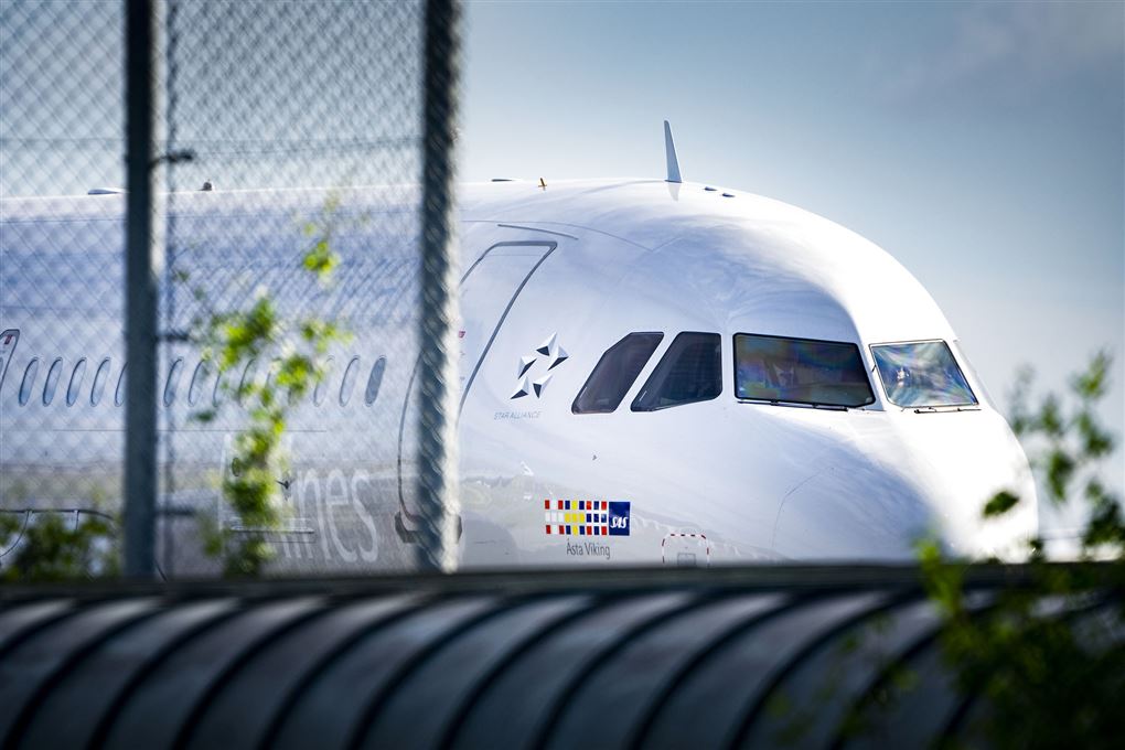 SAS-fly på landingsbane