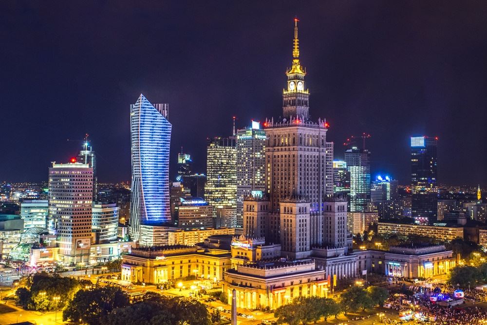 warsawa i aftenlys