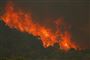 brand på bjergkæden Sierra Bermeja