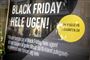 Et skilt i en butik med Black Friday