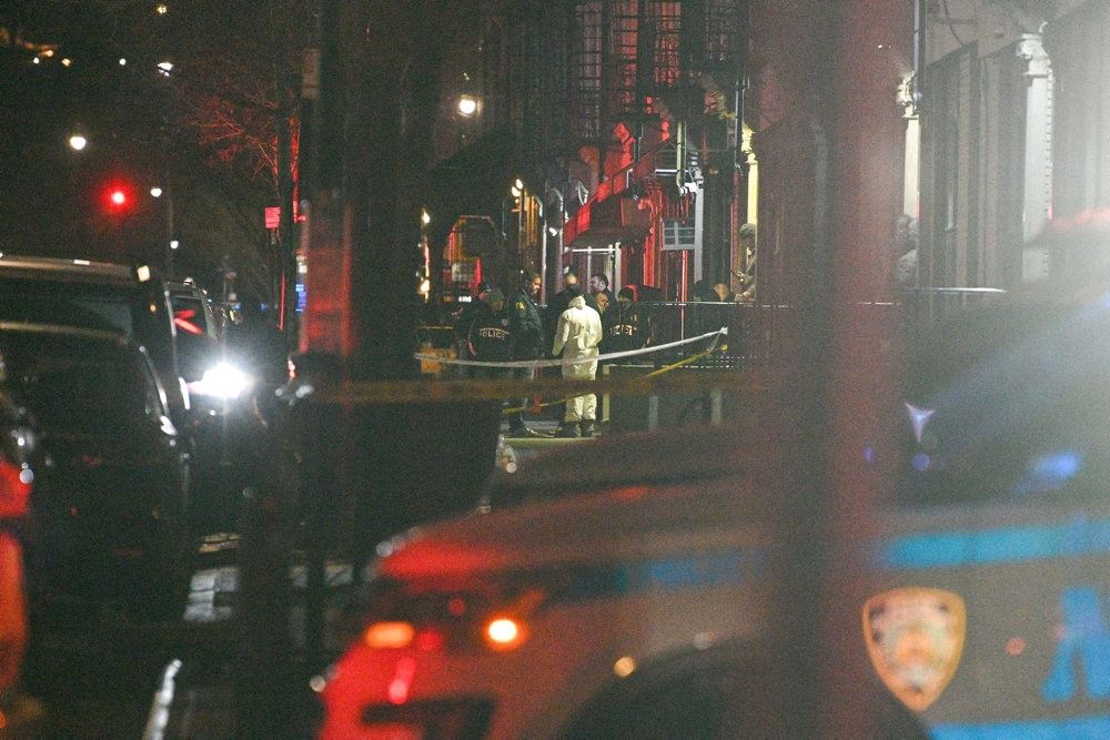 politi på gaden i new york