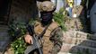 soldat på patrulje i san salvador