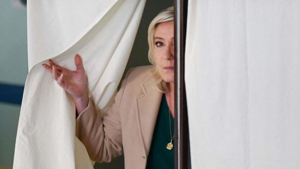 Lederen af partiet National Samling, Marine Le Pen, 