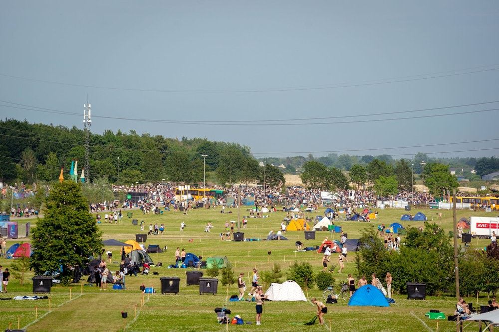 billede af  festivalpladsen i roskilde