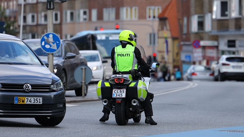politi på motorcykel