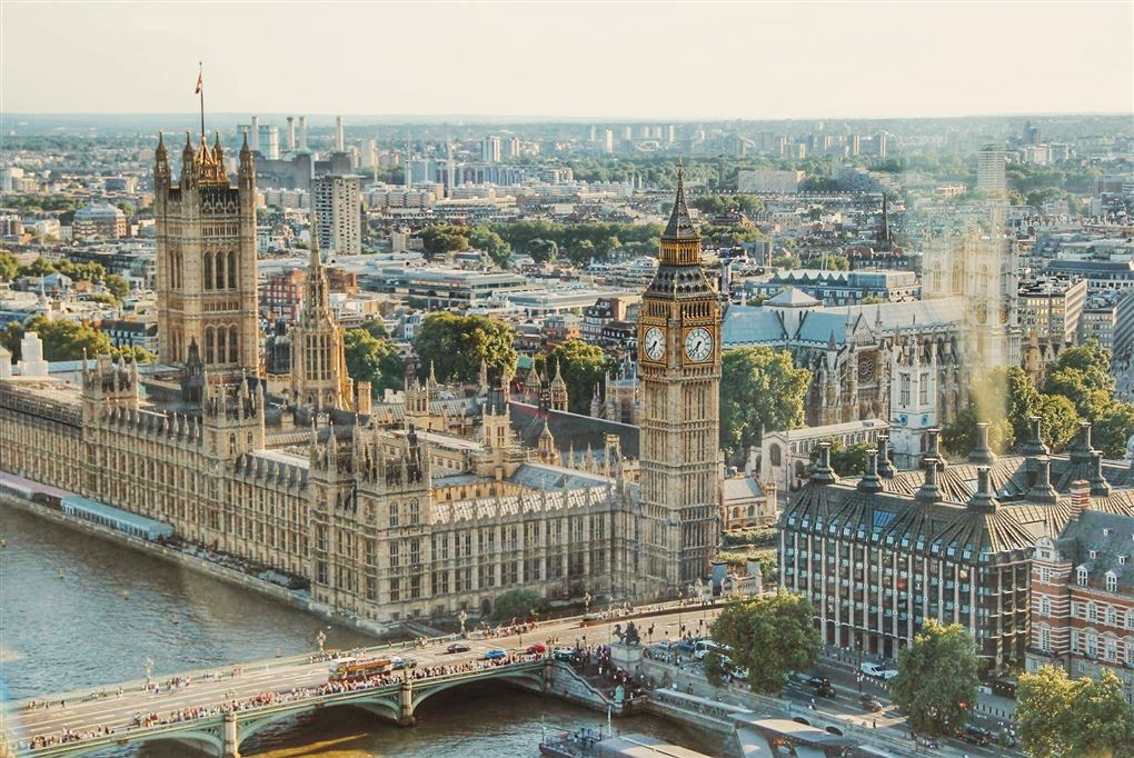 Luftfoto fra London 
