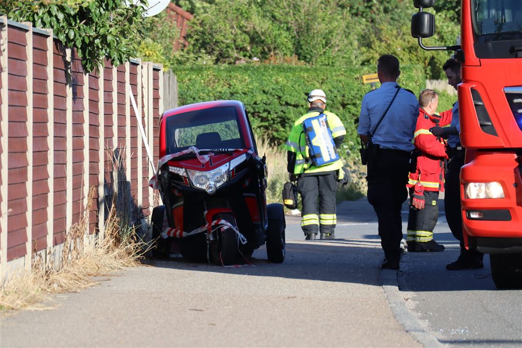 elscooter er kørt galt