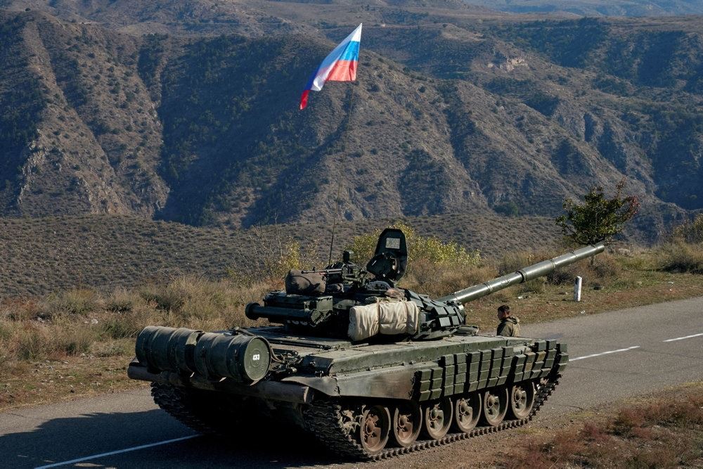 En russisk kampvogn 