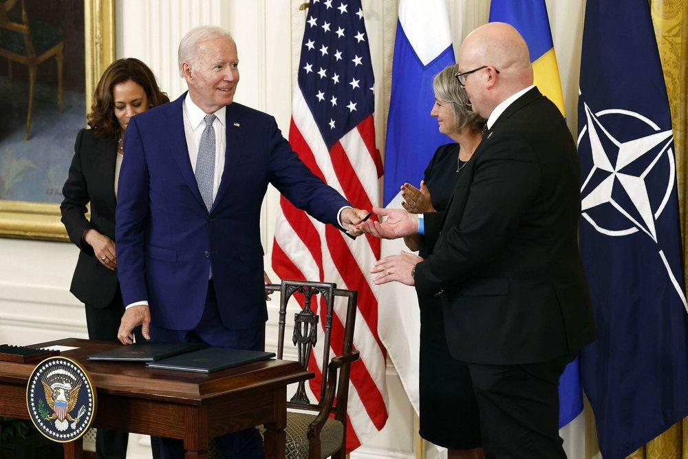Joe Biden og Sveriges ambassadør