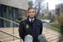 Kim Løvkvist foran en politigård