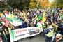 En masse folk til en demonstration