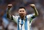 Fodboldspilleren Messi jubler
