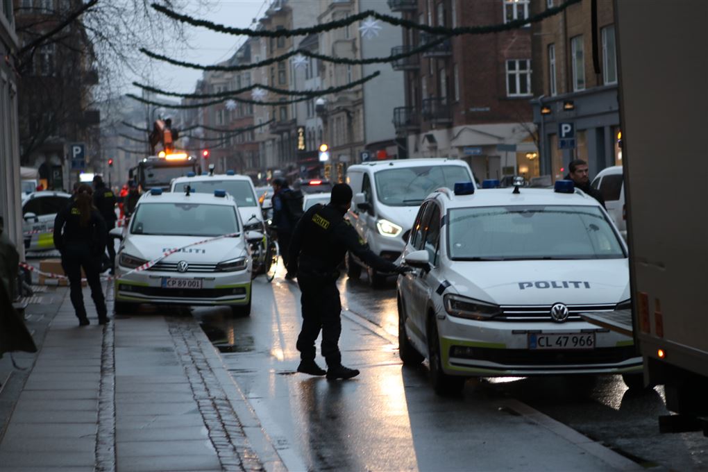 Politi på gaden
