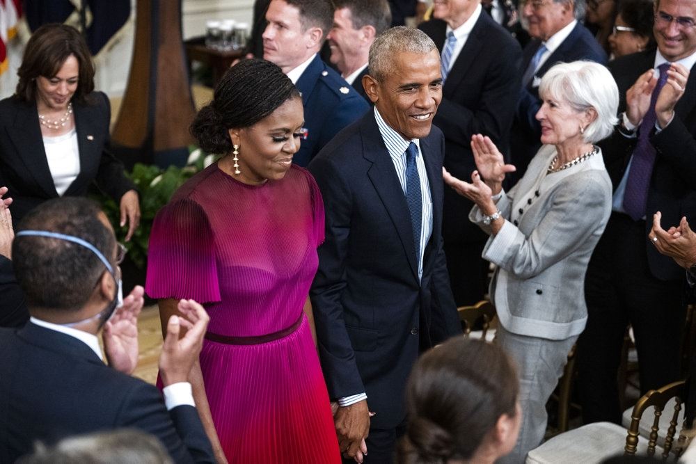 Michelle og Barack Obama