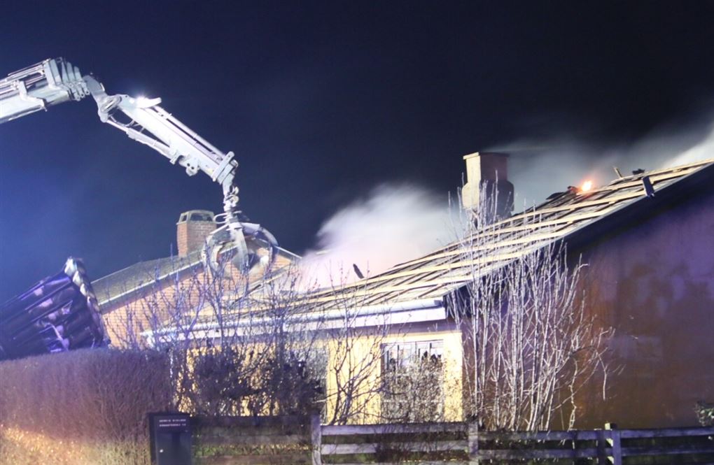 Brand i en villa