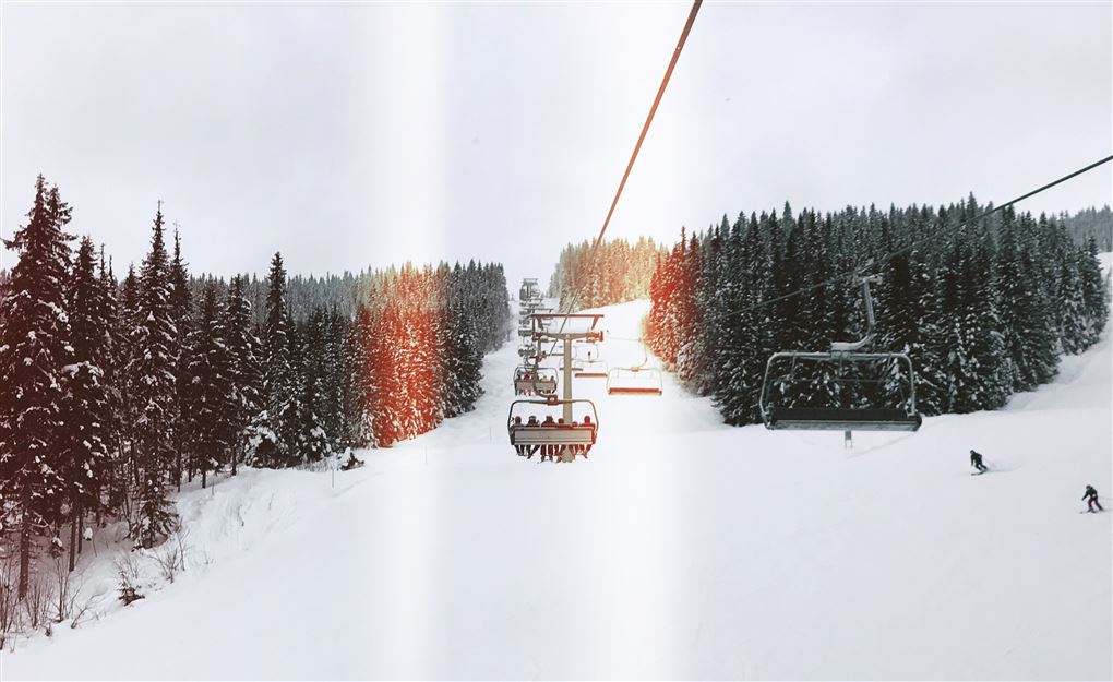 skilift på skisportssted