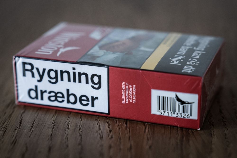 en pakke cigaretter