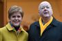 Nicola Sturgeon med sin mand, Peter Murrell