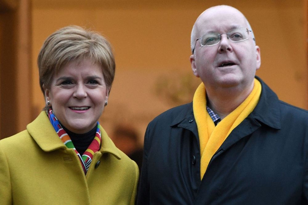 Nicola Sturgeon med sin mand, Peter Murrell