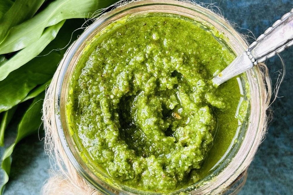 pesto i en skål