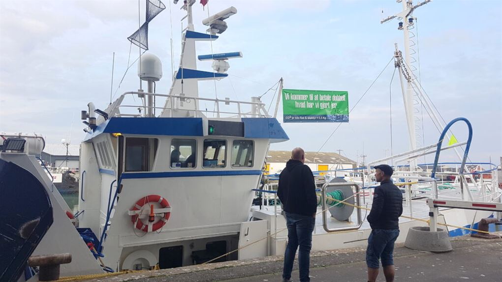 banner er hængt op