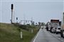 kø efter trafikulykke 