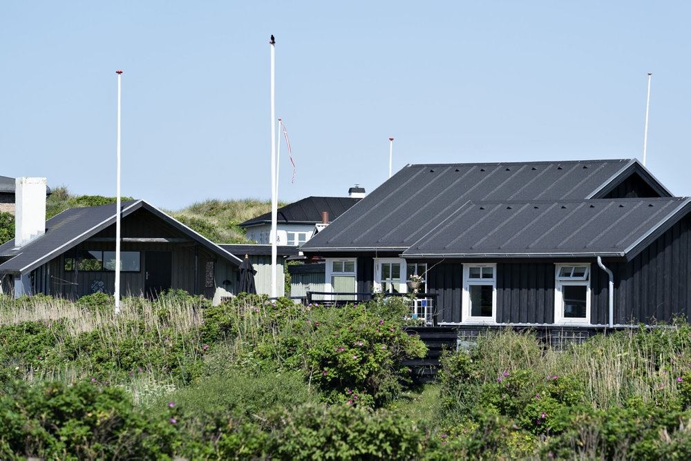 Sort sommerhus