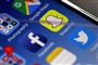 sociale medie-apps på smartphoneskærm